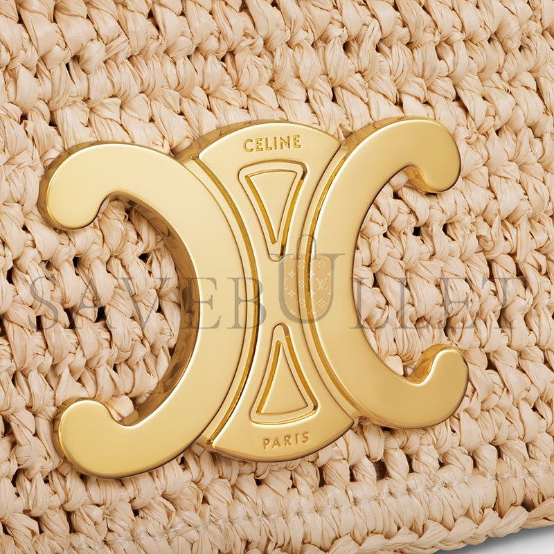 Ce1i*e multipochette in raffia 10m432fwi.02nt (23*11*4cm)